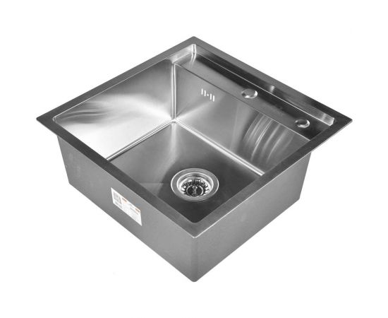 Кухонная мойка из нержавеющей стали WISENT 5050 с дозатором KW35050 WS35050/W405A/WGER010 – изображение 3