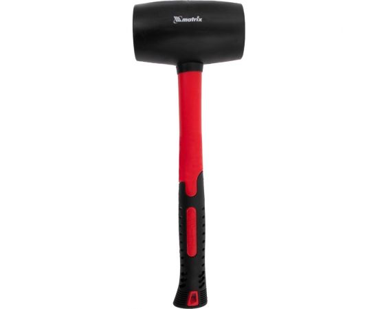 Резиновая киянка MATRIX 910 г, черная резина, фибергласовая рукоятка 11194 – изображение 3