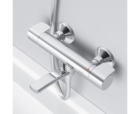 Термостатический смеситель для ванны и душа AM.PM X-Joy хром F85A50000 – изображение 4