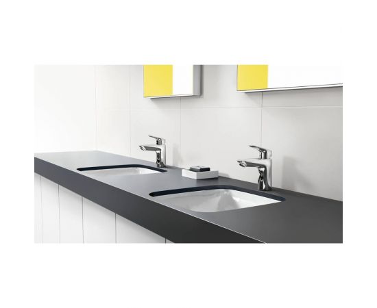 Однорычажный смеситель для раковины Hansgrohe Logis 100 с донным клапаном 71102000 00020242 – изображение 4