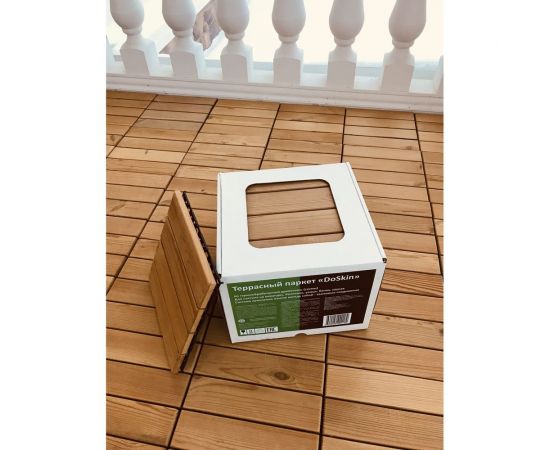 Террасный паркет Арматура Композит doskin термососна, 300x300x25 мм, 9 шт. 4660228920182 – изображение 4