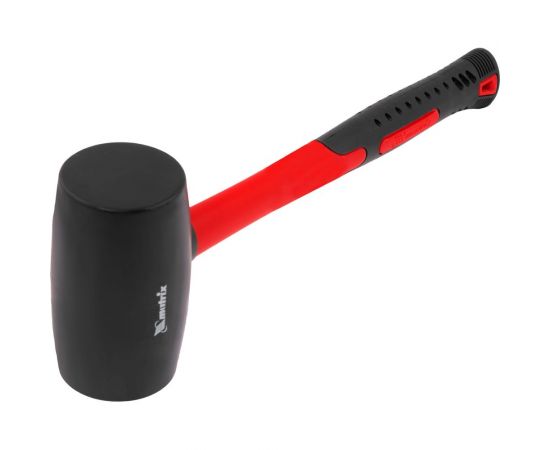 Резиновая киянка MATRIX 910 г, черная резина, фибергласовая рукоятка 11194 – изображение 4