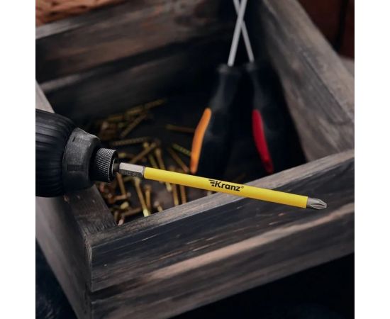 Бита (PH2x127 мм; сталь S2) для шуруповерта KRANZ KR-92-0410-1 – изображение 5