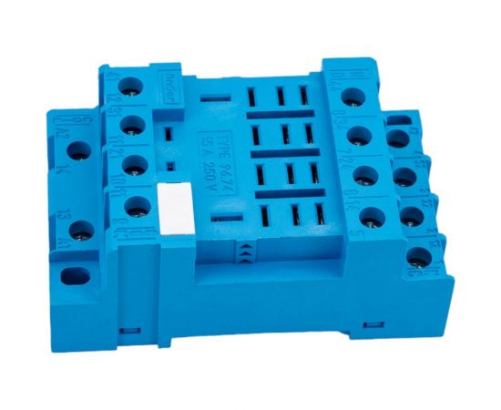 Розетка Finder для реле 56.34 и модуля 99.01, с комб конт., с метал фикс, ви, 9674SMA – изображение 5