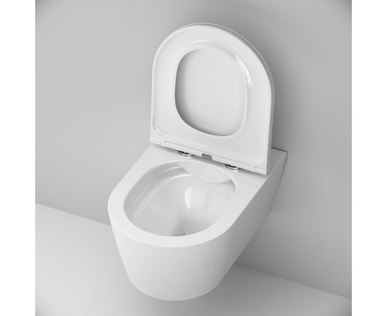 Подвесной унитаз с сиденьем микролифт AM.PM Func 54 см FlashClean C8F1701SC – изображение 5