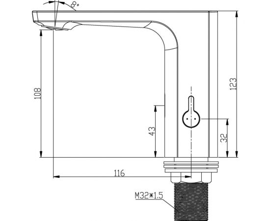 Сенсорный смеситель для раковины Swedbe Europe 6000 – изображение 7