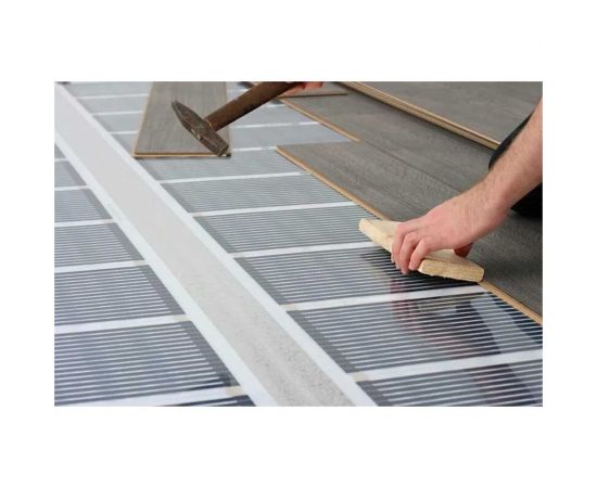 Плёночный электрический тёплый пол ТеплоСофт 6 м2, ширина 100 см, с терморегулятором, инфракрасная плёнка 6 м2 плёнка100 6метров – изображение 9