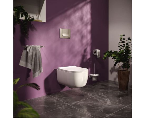 Комплект инсталляция Berges NOVUM кнопка S3, унитаз EGO Rimless, сидение дюропласт Toma Slim SO 047243 – изображение 9