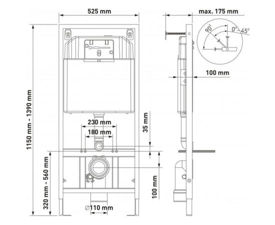 Комплект инсталляция Berges NOVUM кнопка S3, унитаз EGO Rimless, сидение дюропласт Toma Slim SO 047243 – изображение 10