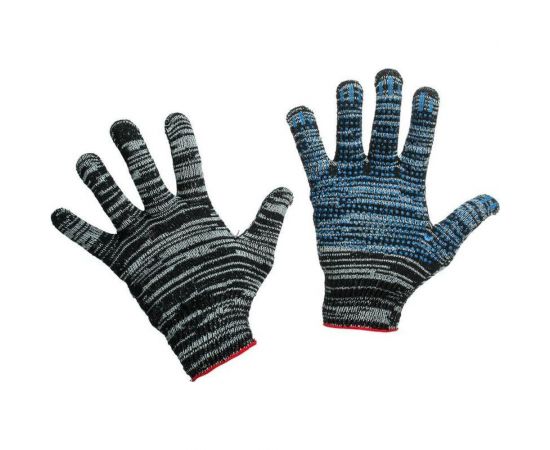 Защитные трикотажные перчатки ООО Комус серые, 4 нити, 10 класс, универсальный размер, 300 пар 1003930 