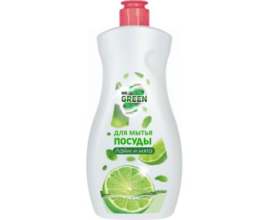 Средство для мытья посуды MR.GREEN Лайм-Мята, 500 мл ПНД 73036 