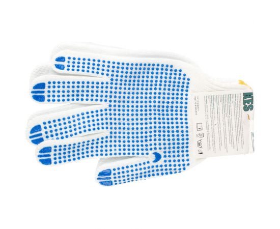 Перчатки из поликоттона КЭС пвх-покрытие точка, размер 9/L 14000008 JR-05-1 