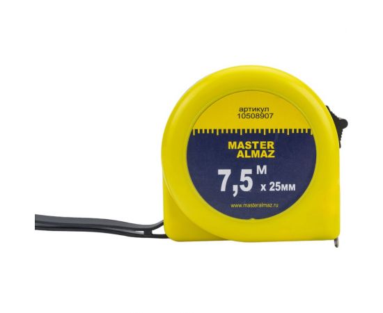 Рулетка МастерАлмаз 7.5mx25mm, эконом 10508907 