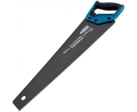 Ножовка по дереву GROSS PIRANHA, 500 мм, 7 TPI, 3D-зуб, тефл. покрытие, 2-х комп. рукоятка 24115 