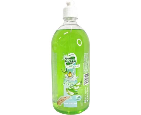 Средство для мытья посуды MR.GREEN Алоэ Вера push-pull, 1 л ПЭТ 71254 