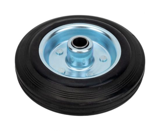 Колесо промышленное со стальным ободом, литой резиновой шиной и роликовым подшипником (D160 мм; 20 мм) Tech-Krep 148407 