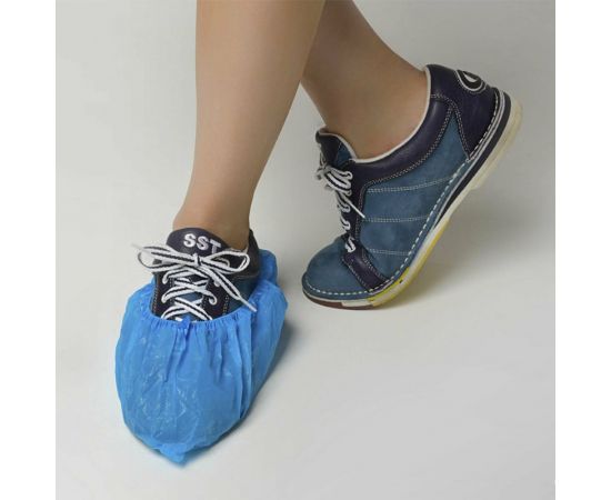 Медицинские бахилы ЧИСТОВЬЕ 100 штук, синие, 4.5 г, полиэтилен 631067 