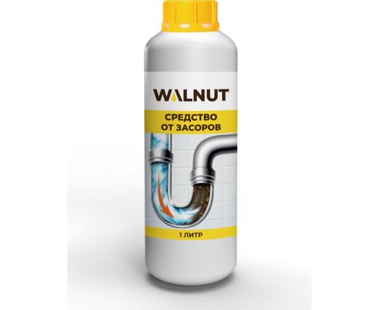 Средство от засоров WALNUT 1 л WLN0437 