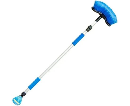 Телескопическая щетка для мойки MEGAPOWER с клапаном регулировки воды, 100-170 см, с переключателем, 1 M-71706 