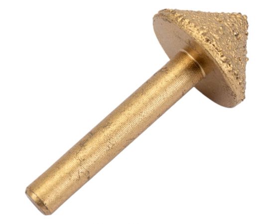 Фреза алмазная V-образная шлифовальная (20х40 мм; хв-к 6 мм) DMV62090 DJTOL 1313 – изображение 2