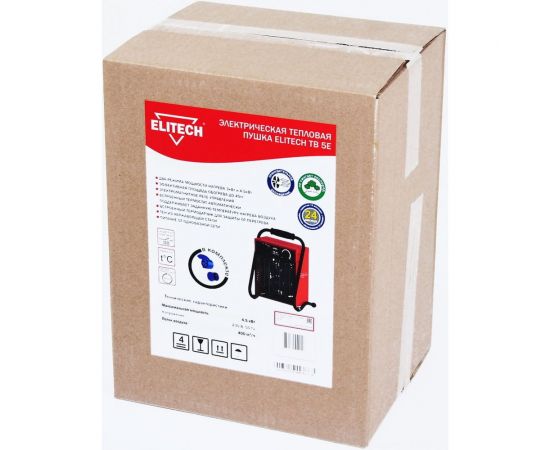 Электрическая тепловая пушка Elitech ТВ 5Е – изображение 2