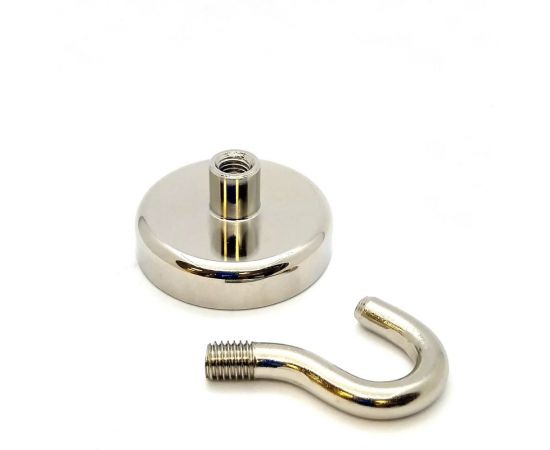 Магнитный крючок ПРОФ-МАГНИТ Е48, сцепление 81 кг, 1 шт. PMYP-Е-48 – изображение 2