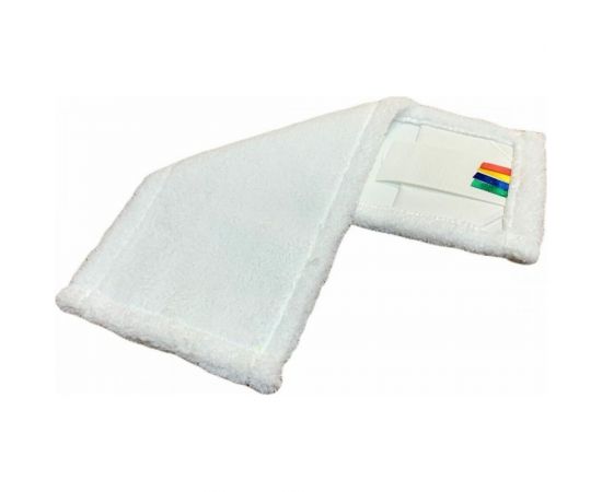 Плоский моп NV микрофибра, 40 см, белый, крепление карман и ухо MF-M-40/C – изображение 2