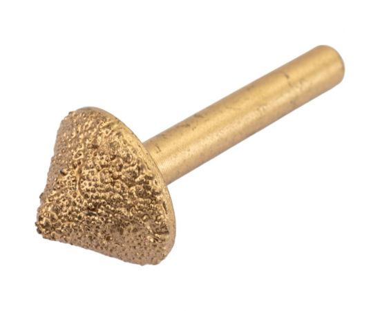 Фреза алмазная V-образная шлифовальная (20х40 мм; хв-к 6 мм) DMV62090 DJTOL 1313 – изображение 3