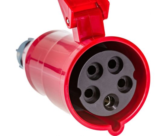 Вилка LANMASTER IEC 309, трехфазная, 32A, 380V, разборная, мама, красная LAN-IEC-309-32A3P/F – изображение 4