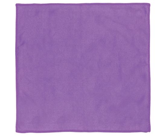 Салфетка для стекол и зеркал ЛАЙМА гладкая микрофибра, 30х30 см, фиолетовая 601248 – изображение 4