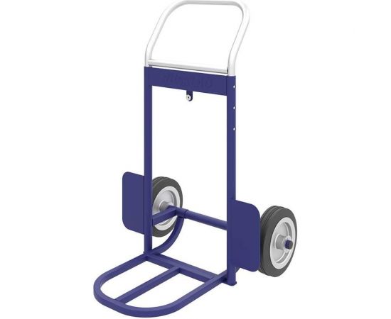 Грузовая тележка с дополнительной полкой и выдвижной ручкой RUSKLAD литые колеса d 160 мм КГ 70 П литые 160 – изображение 4