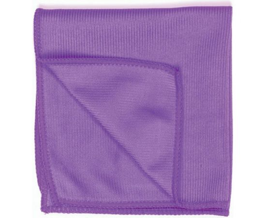 Салфетка для стекол и зеркал ЛАЙМА гладкая микрофибра, 30х30 см, фиолетовая 601248 – изображение 5
