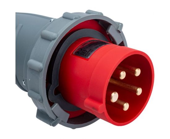 IEK Вилка переносная ССИ-035 63А-6ч/200/346-240/415В 3Р+РЕ+N IP67 MAGNUM PSN02-063-5 – изображение 5
