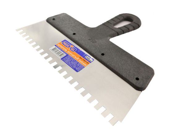 Зубчатый шпатель РОССНА 6х6 мм 250 мм Р860499 