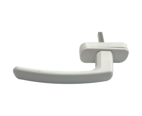 Оконная ручка СКОБЯНОЙ для ПВХ, белый 002380 