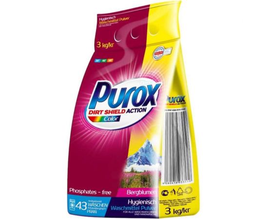 Универсальный стиральный порошок Purox Color 3 кг (пакет) УТ-00013917 