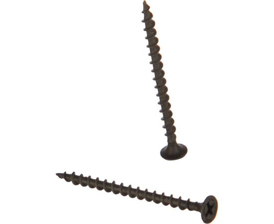 Саморезы черные по гипроку к дереву (100 штук, 3.5 х 55) Хортъ 22055-0 