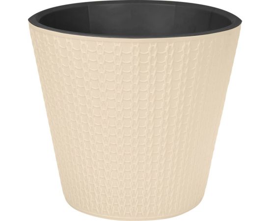 Горшок для цветов Idiland Velvet D 200 мм, 4 л, светло-бежевый 221602925/01 