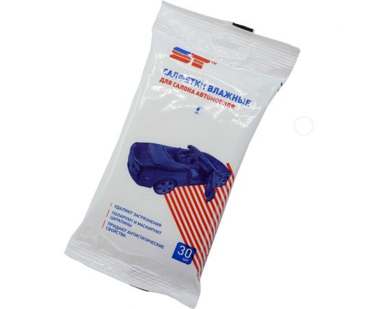 Салфетки влажные для салона автомобиля ST 30 шт. 360870a 