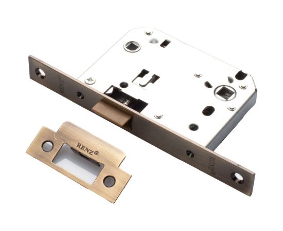 Полиамидная сантехническая защелка RENZ бесшумный механизм, бронза античная INLB 2070 plastic АВ 