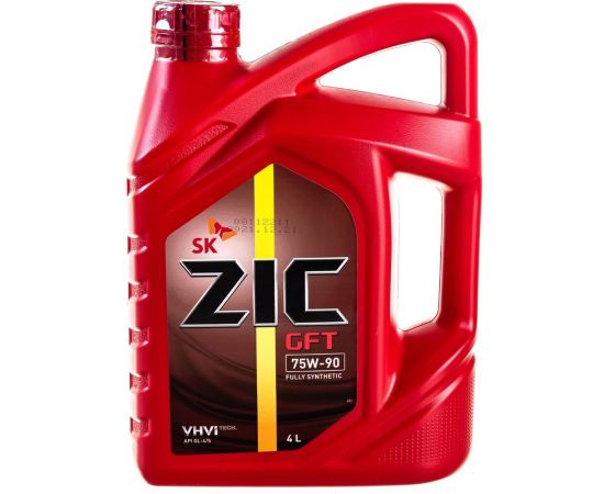 Масло синтетическое (GFT 75w90; GL-4/5; 4 л) для механических трансмиссий ZIC 162629 