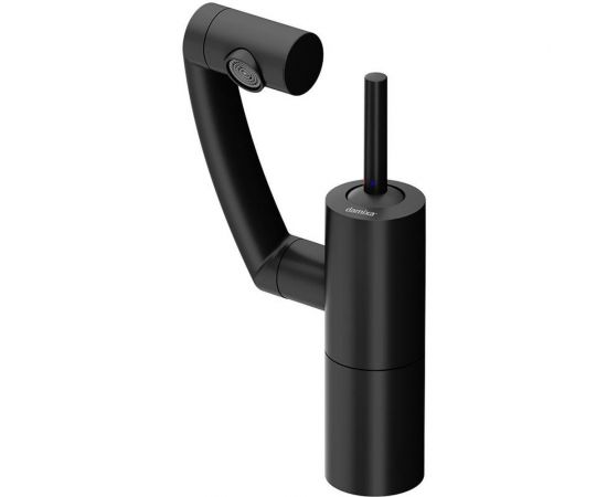 Смеситель для умывальника Damixa Arc поворотный излив 186 мм (черный) 290217364 