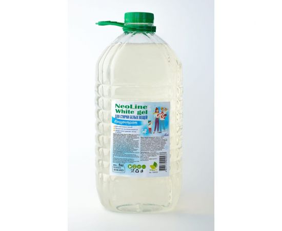 Гель для стирки белого белья Neoline White gel - морозное утро, 5 л ПЭТ5л 143044 