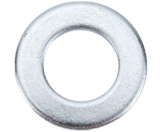 Плоская шайба крепежная техника DIN 125, М18 цинк, пакет 80 шт. 493016 БК 