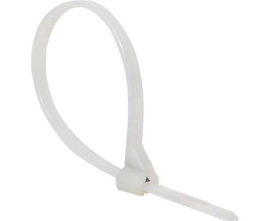 Нейлоновый хомут со стальным зубом EKF PROxima (б), 3x100, 100 шт. plc-fl-ctsbw-3x100 