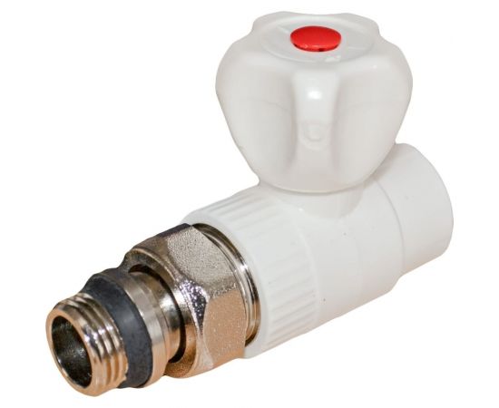 Кран для радиатора Rvc ППРС прямой 25x3/4 наружная резьба 01724 