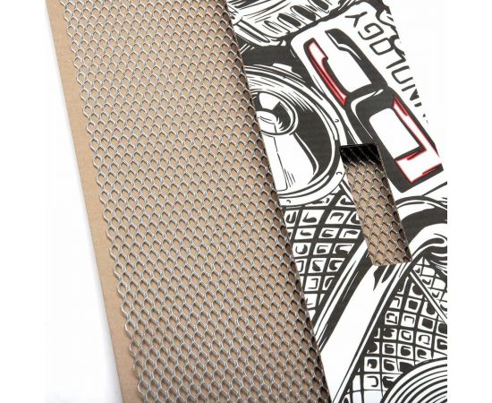 Облицовка радиатора Dreamcar 25x100 см, алюминий, ячейка 10x5 мм DC-000-0002051 – изображение 2