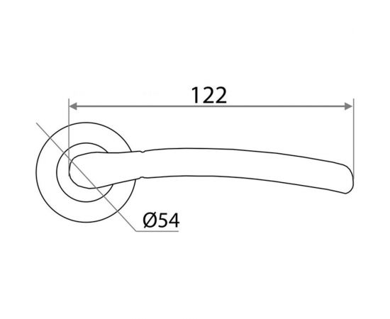 Раздельная ручка Trodos AL-537 PB золото 204310 – изображение 2