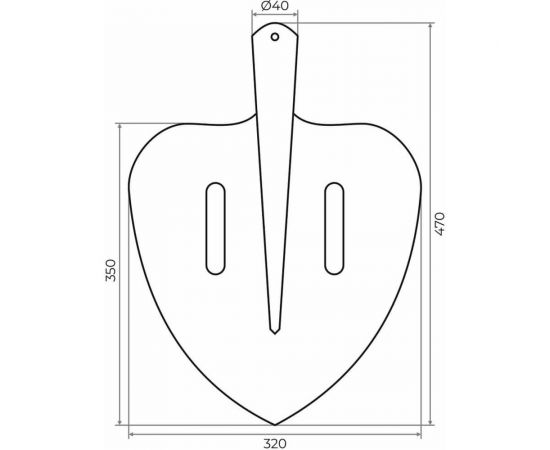 Совковая щебеночная лопата WillTech s506-8 рельсовая сталь, 1300±30 гр. 015024 – изображение 2