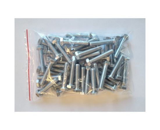 Болт ИНОТЭК М8x40 полная резьба, 8.8, ГОСТ 7798, цинк, 50 шт. 4687203291174 – изображение 2